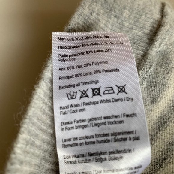 Joules Patti Cape Open Cardigan Size S/M Wool Blend Grey White Cloak Pockets - Picture 3 of 12